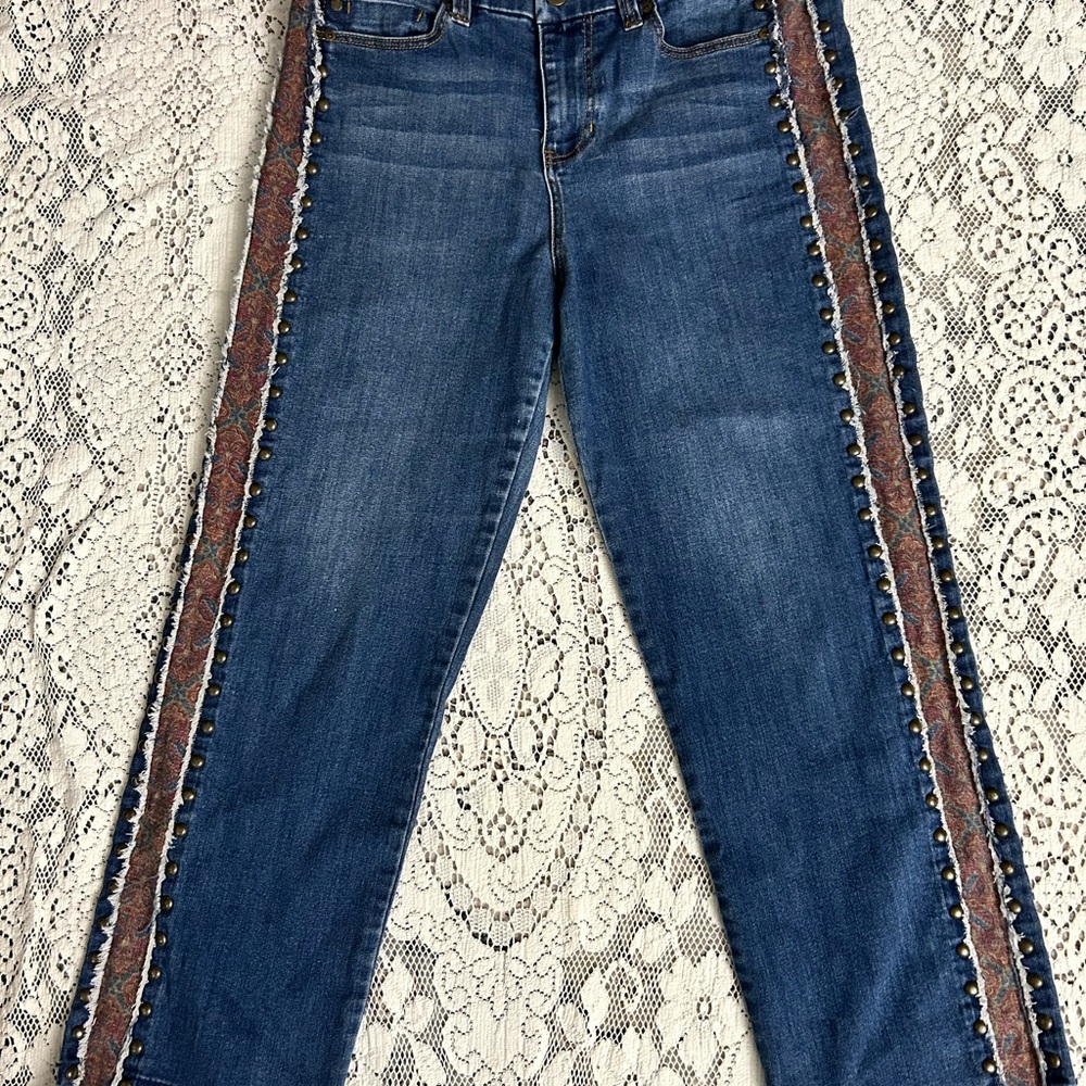 Embellished Blue Jeans